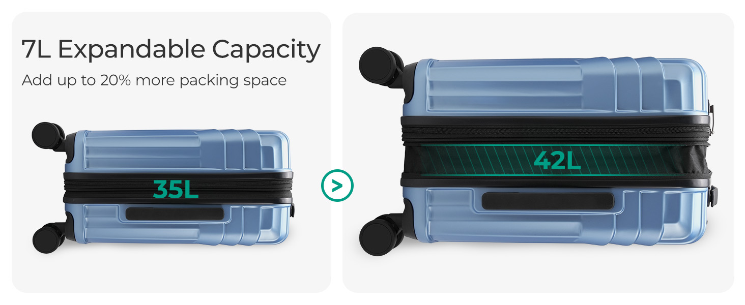 expandable carry on luggage