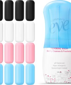 16 Pack Silicone Bottle Cover,Travel Essential for Women Men,Cruise Ship Essentials 2025,Beach Vacation Essentials,Travel Size Toiletries,Airplane Travels Accessories Elastic Sleeves for Leak Proofing