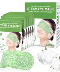 16 Packs Steam Eye Masks for Dry Eyes, Self Heating Warm Compress for Eyes Fatigue & Puffiness Relief, Disposable Heated Eye Mask Travel Essentials, Spa Relaxation Set for Women Christmas, Unscented