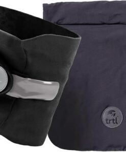trtl Pillow - Scientifically Proven, Super Soft Neck Support Travel Pillow for Airplanes - Lightweight and Machine Washable - Ergonomic Design for Traveling on Flights, Cars, and Trains - Black