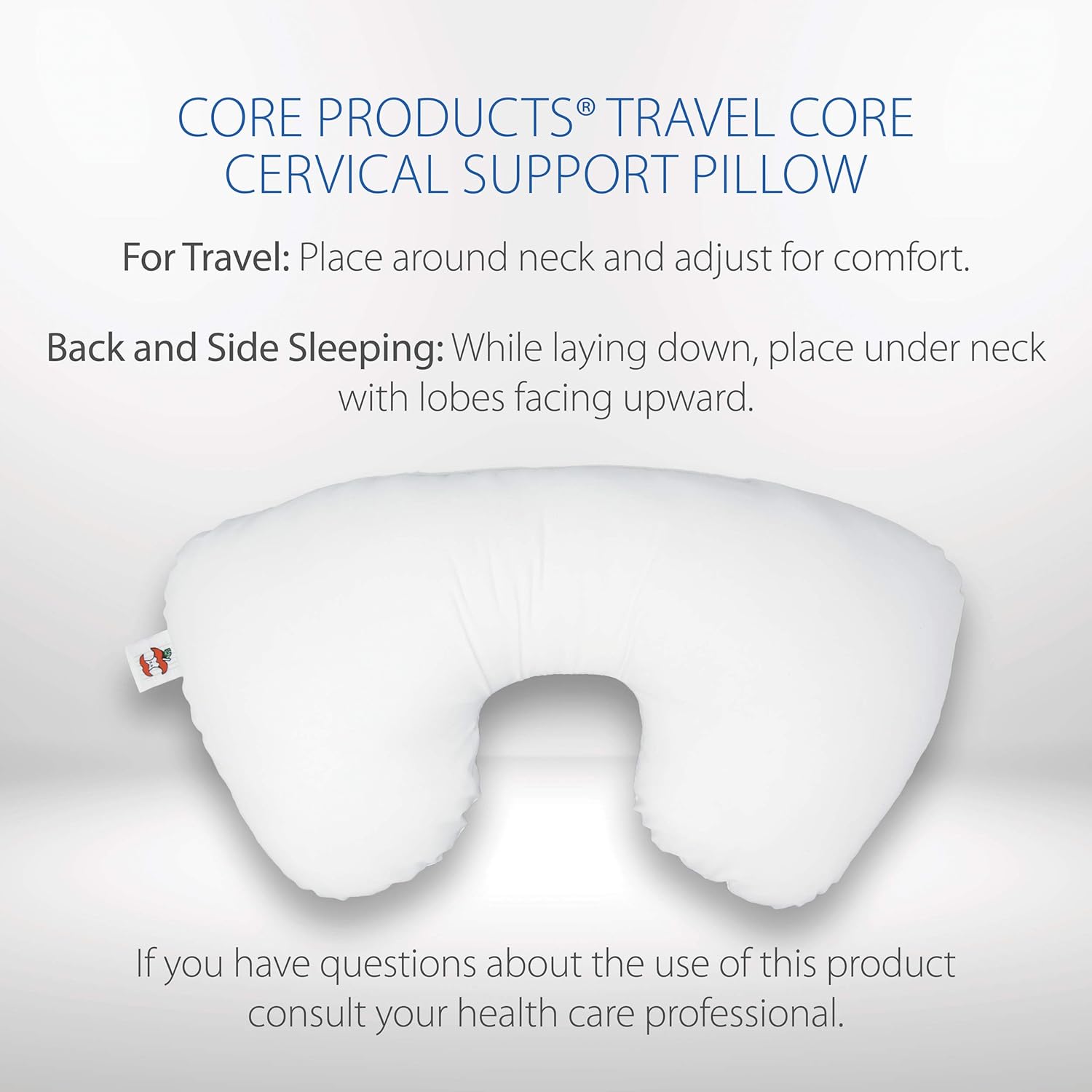1769314865 Core Products Travel Pillow Orthopedic Neck Support Airplane Travel Packable Portable Use Sitting or Sleeping.jpg