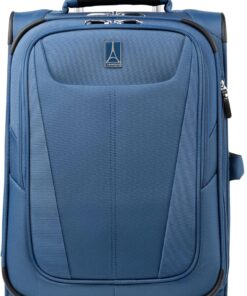 Travelpro Maxlite 5 Softside Expandable Luggage with 4 Spinner Wheels, Lightweight Suitcase, Men and Women, Ensign Blue, Compact Carry-on 20-Inch