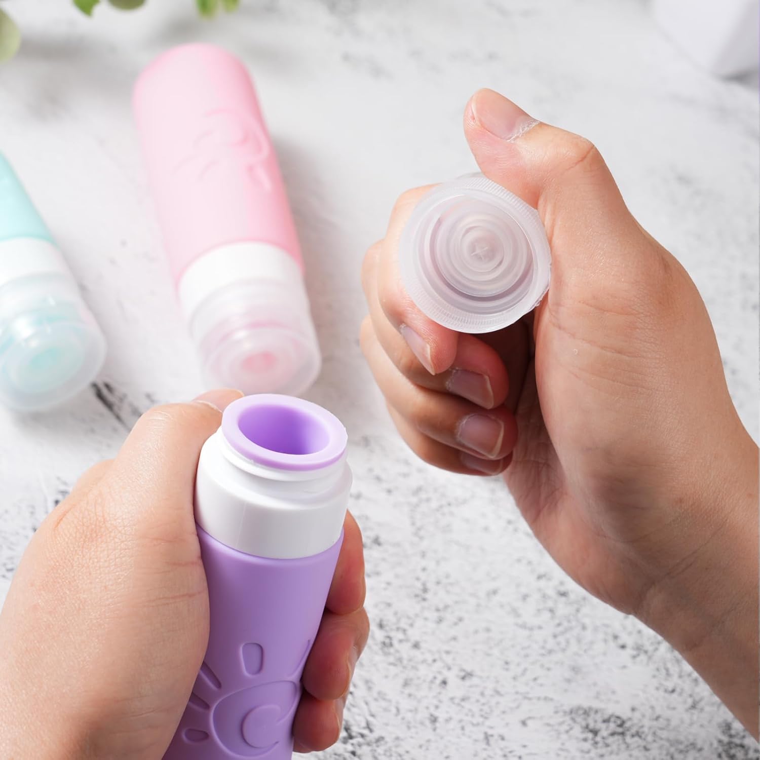 1769351714 18 Pack travel Bottles for Toiletries TSA Approved Silicone Travel Containers Leak Proof Refillable Travel Accessories for Shampoo Conditioner Lotion Body WashMulticolored C.jpg