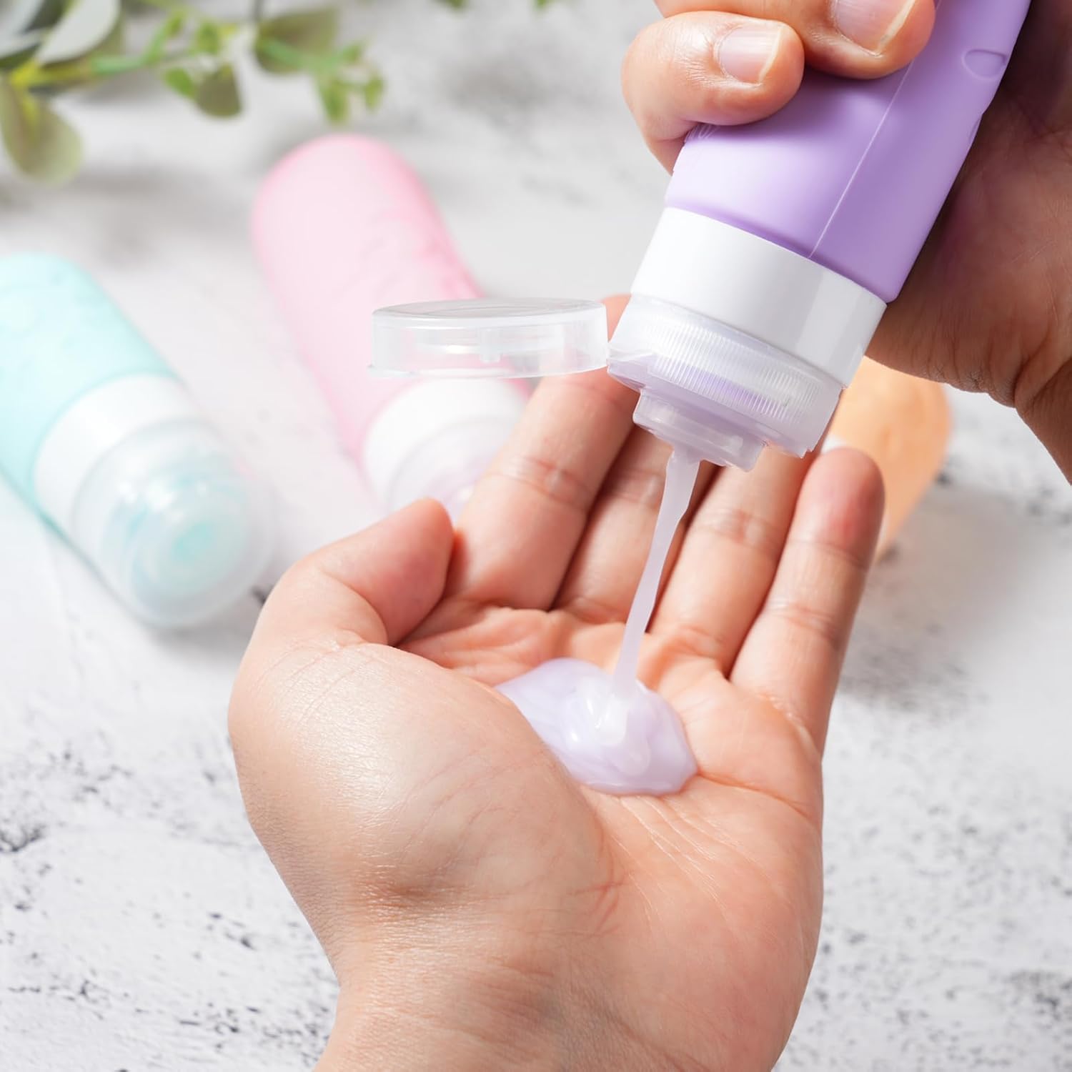 1769351716 18 Pack travel Bottles for Toiletries TSA Approved Silicone Travel Containers Leak Proof Refillable Travel Accessories for Shampoo Conditioner Lotion Body WashMulticolored C.jpg