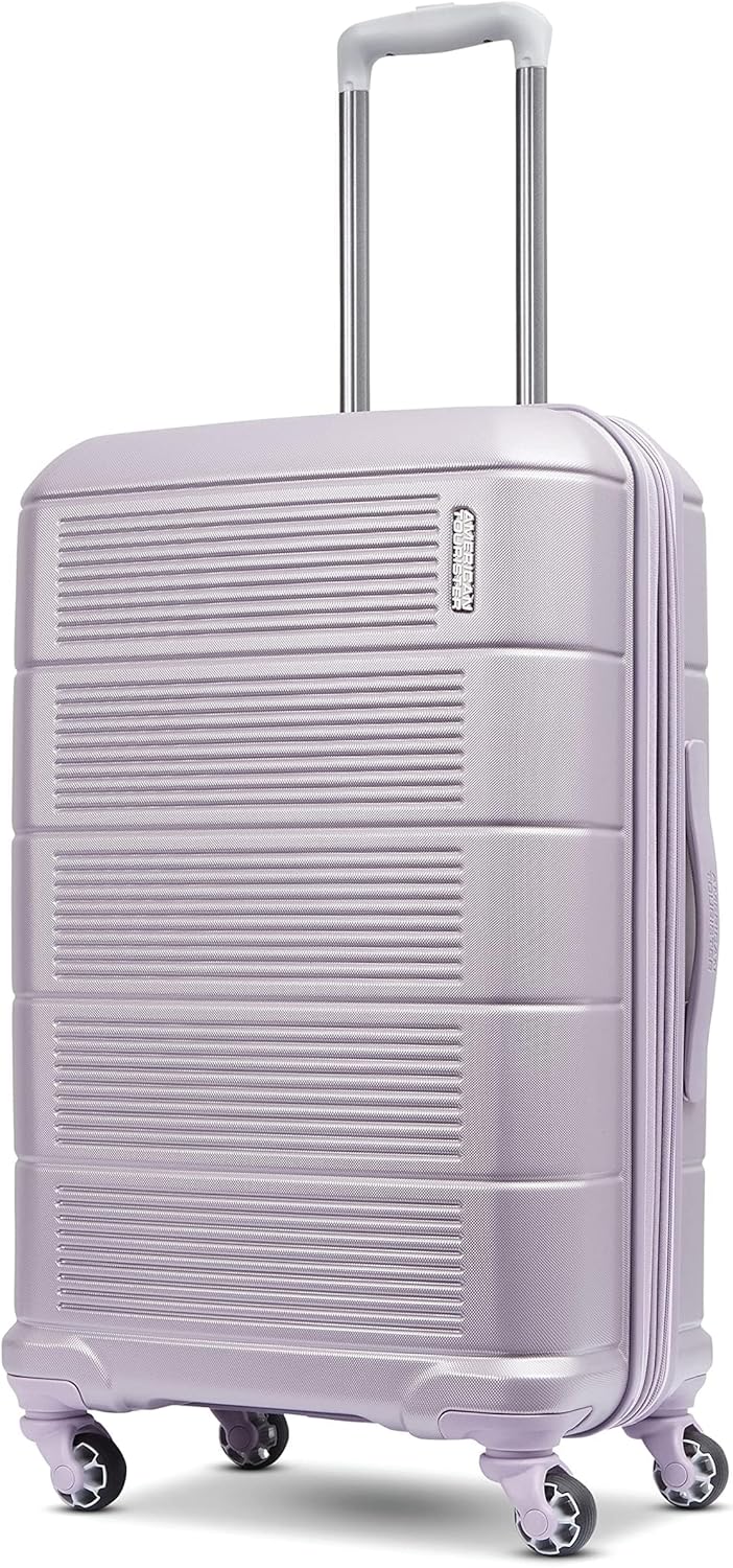 American Tourister Stratum 2.0 Expandable Hardside Luggage with Spinner Wheels, 24" SPINNER, Purple Haze