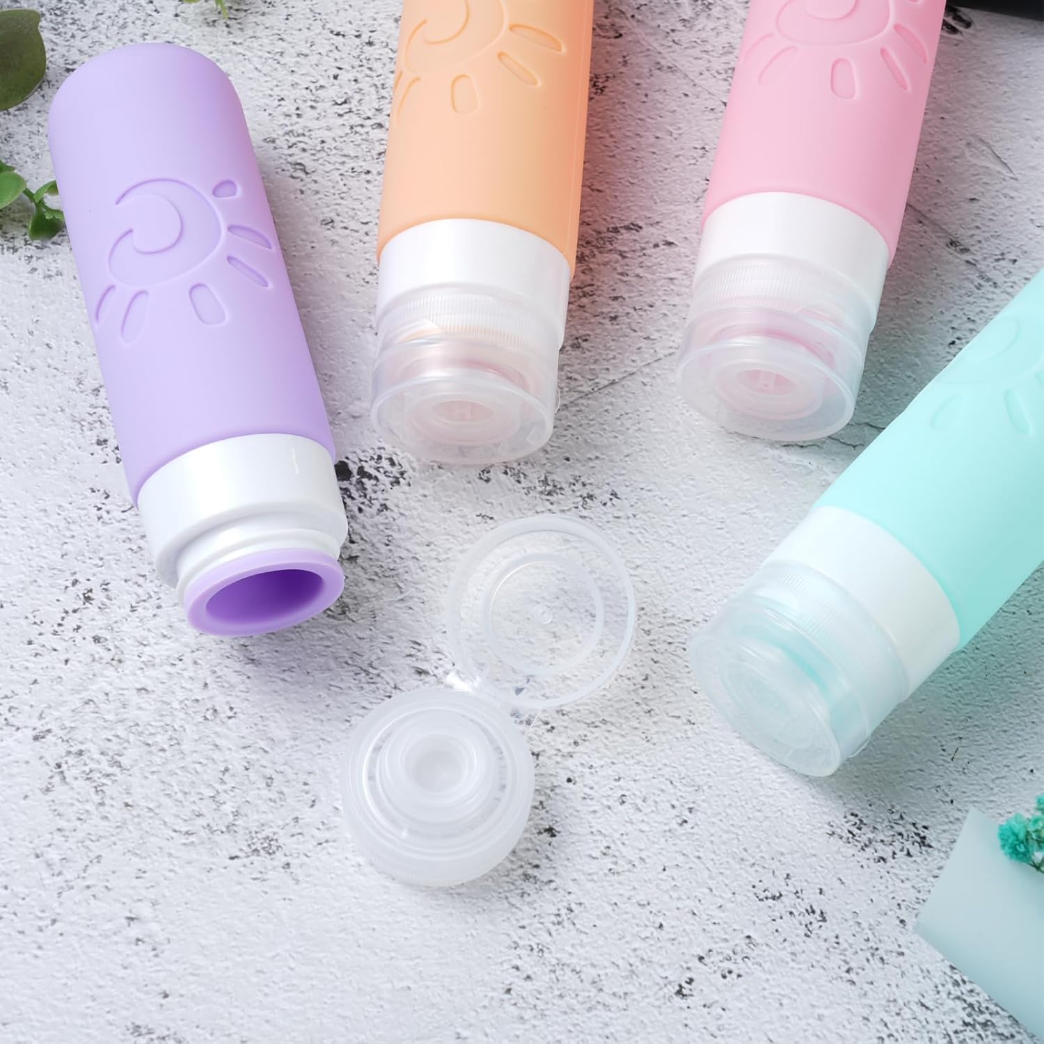 1769356820 Travel Bottles for Toiletries TSA Approved Travel Containers 3oz Leak Proof Travel Tubs Refillable Liquid Travel Accessories for Shampoo Conditioner Lotion Body WashMulticolored C.jpg