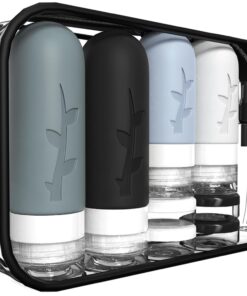 18pack Travel Bottles for Toiletries,TSA Approved Silicone Travel Containers for Toiletries,Leak Proof Refillable Liqus Shampoo And Conditioner travel Essentials toiletry Bottles