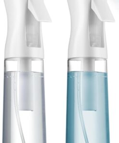 2 Pack Continuous Spray Bottles - Ultra Fine Mist Sprayer | Water Spray Bottle For Hair Mister Spray Bottle | Hair Spray Bottles For Hairstyling, Cleaning, Salons - 2pk 6.8 OZ / 200 ML