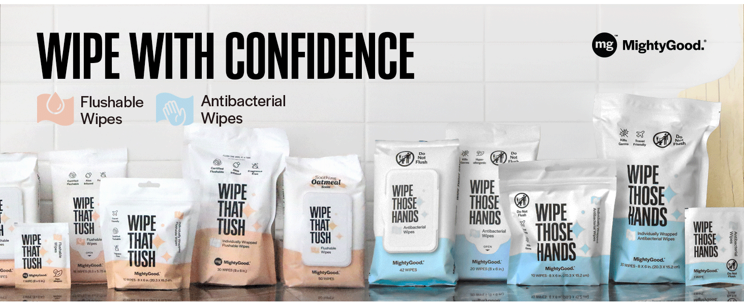 Image of Wipe Those Tush and Wipe Those Hand portfolio of products