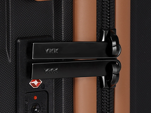 luggage set with sturdy YKK zipper