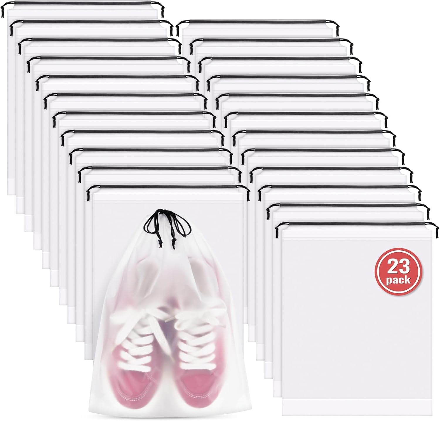 23 Pack Shoe Bags for Travel, 11.8" x 15.7" Waterproof Travel Shoe Bags for Packing,Large Travel Bag for Shoes, Storage Bags Travel Essentials Men for and Women