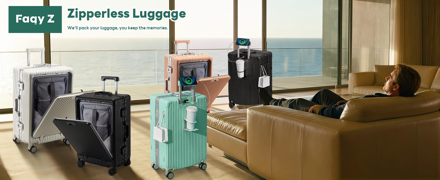 zipperless luggage
