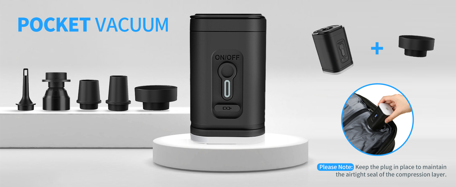 Kuvictewl Vacuum Backpack with Pocket Vaccum Air Pump