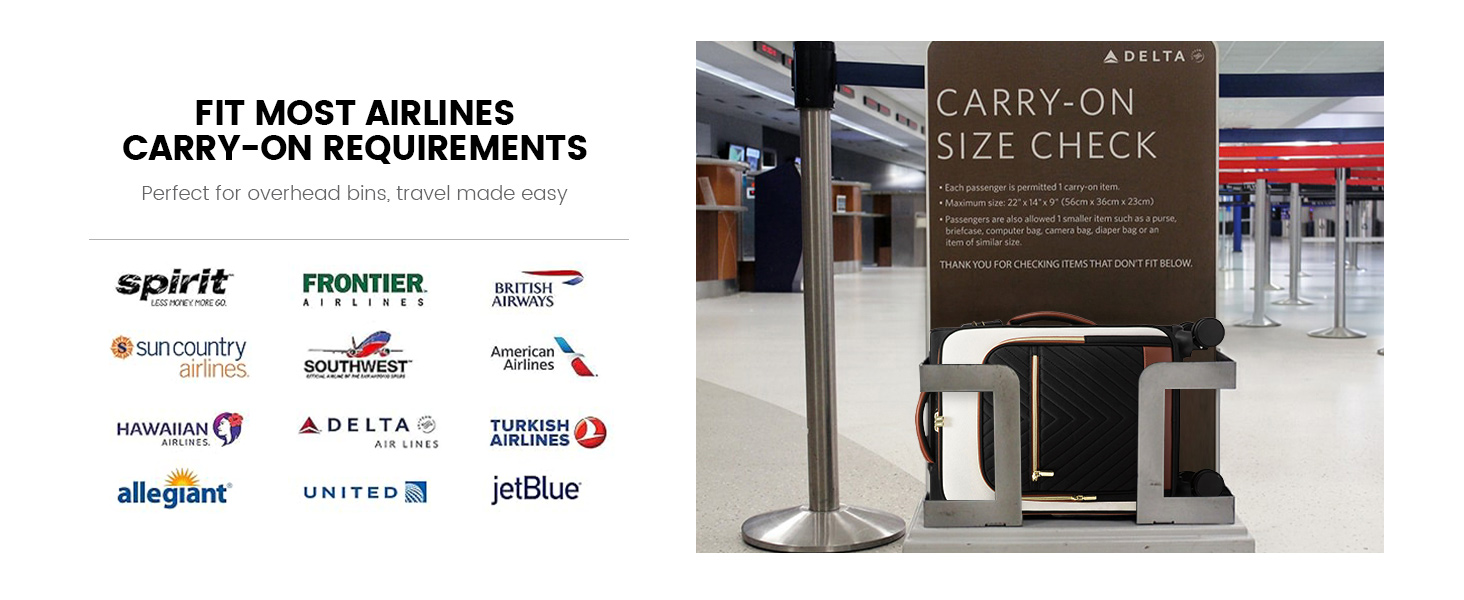 carry on luggage 22x14x9 airline approved