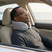 Car neck support pillow for road trip essentials and passenger comfort