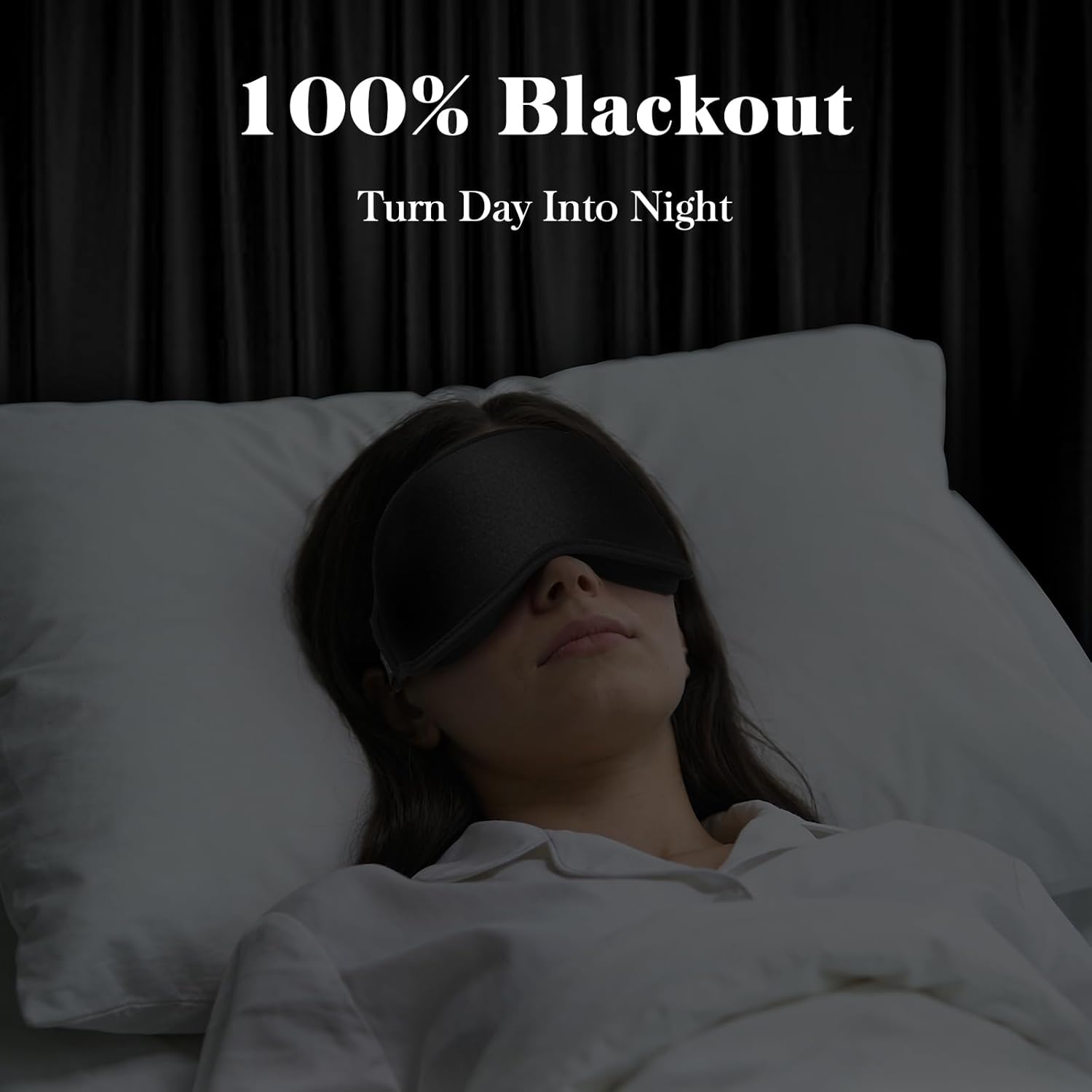 3D Eye Mask Sleep Mask for Men Women 100 Pressure Free Light Block Out Eye Mask for Sleep with Easy Adjustable Strap Night Eye Cover for Travel Black.jpg