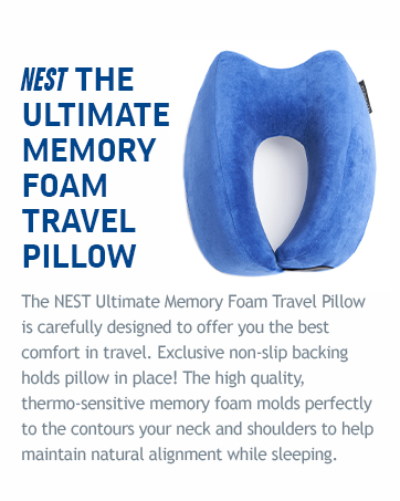 pillow travel airplane neck support long haul flights memory foam sleeping upright compact rest