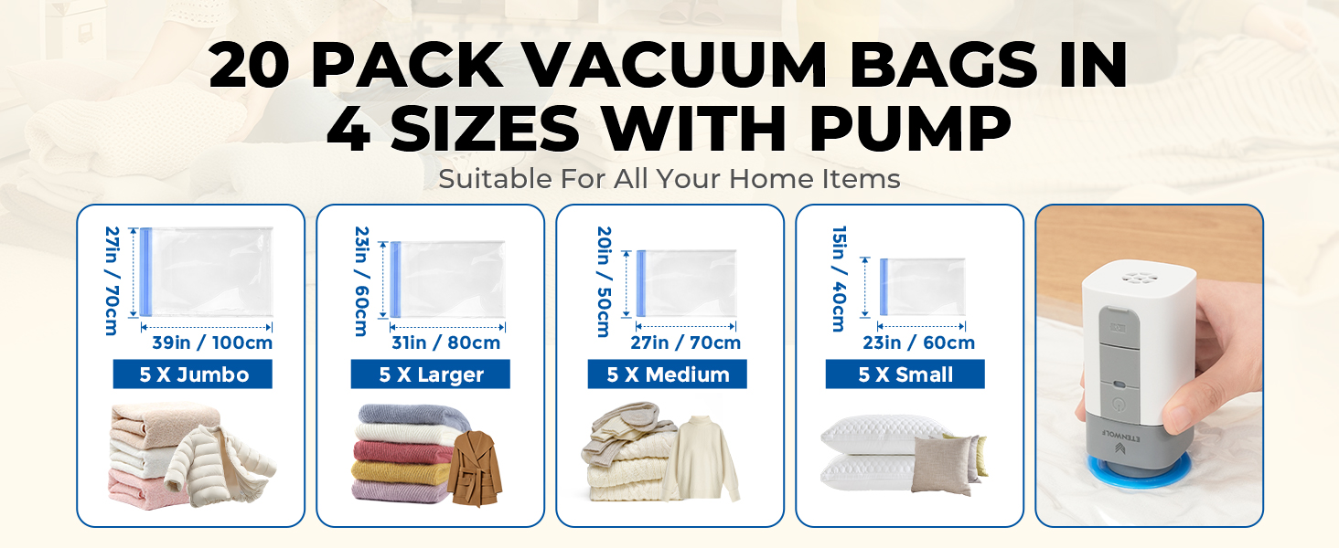 Vacuum storage bags travel compression bags travel vacuum bags for luggage vacuum bags