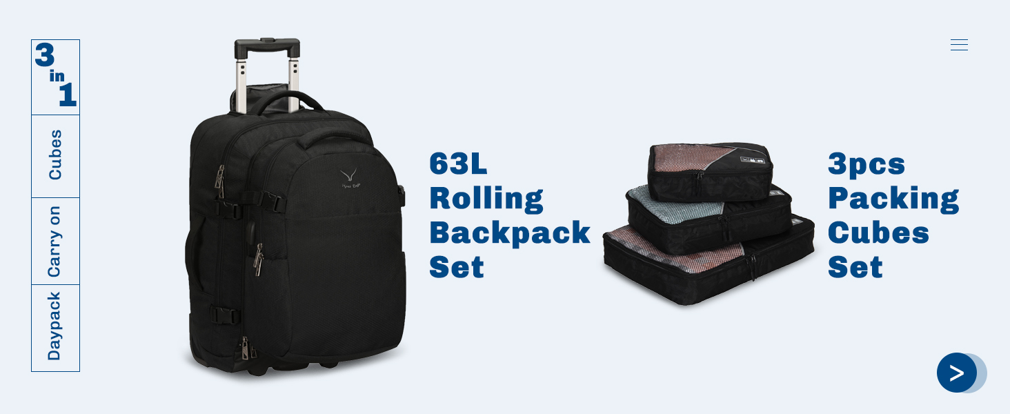 22 inch rolling backpack carry on luggage set plane airline tsa approved wheeled softside travel bag