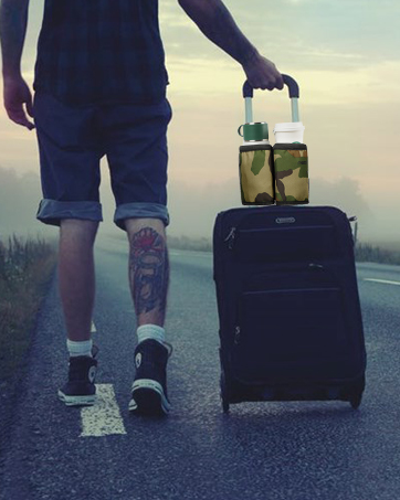 luggage cup holder