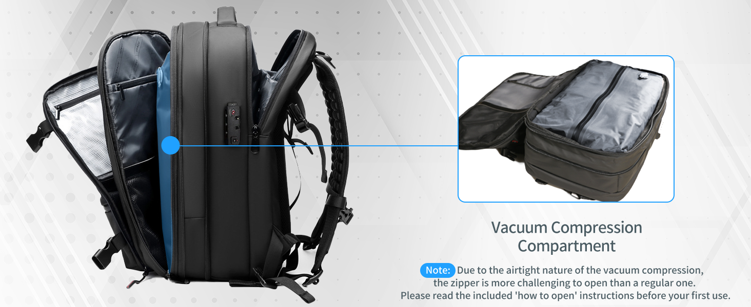 KUVICTEWL Vacuum Backpack for Travel Airback Vacpack