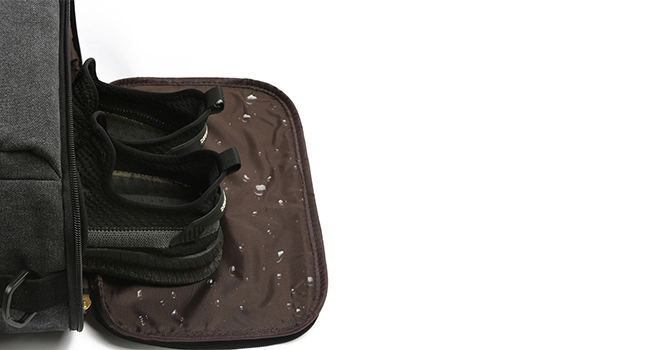 travel backpack with shoes compartment