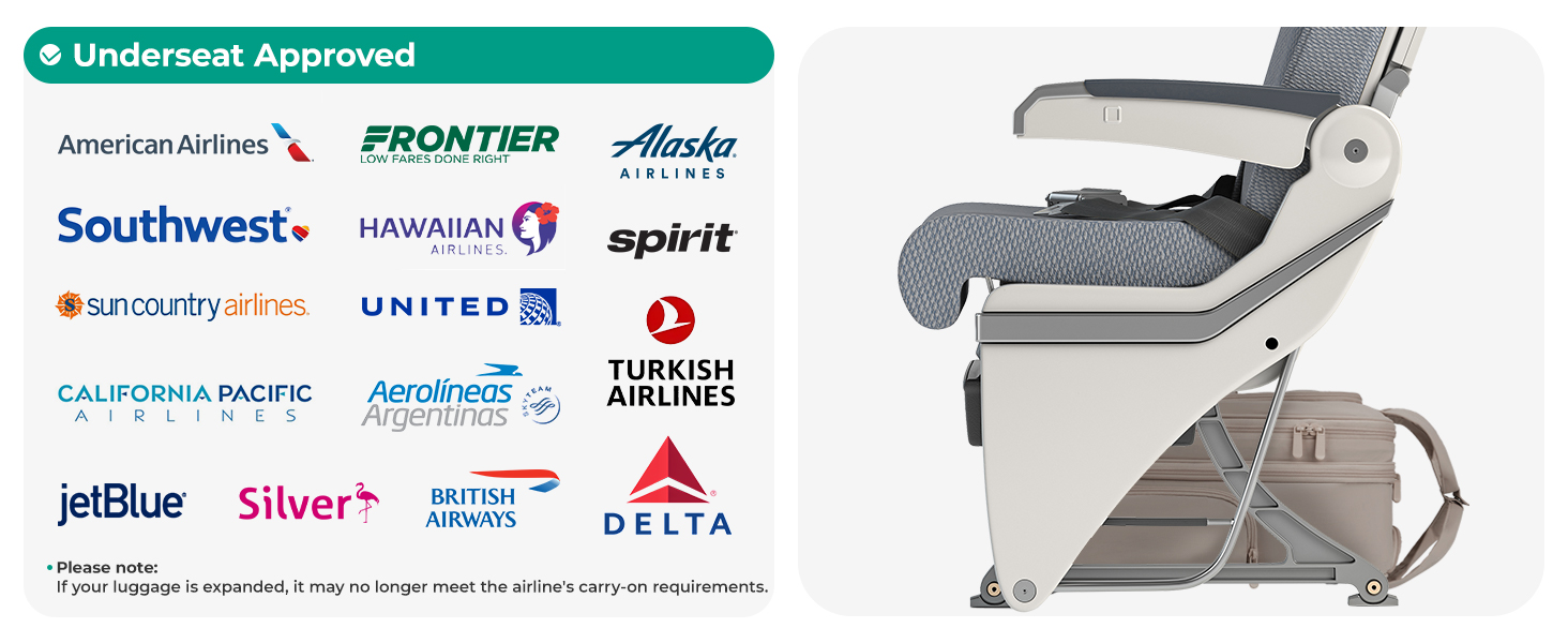 underseat carry on luggage