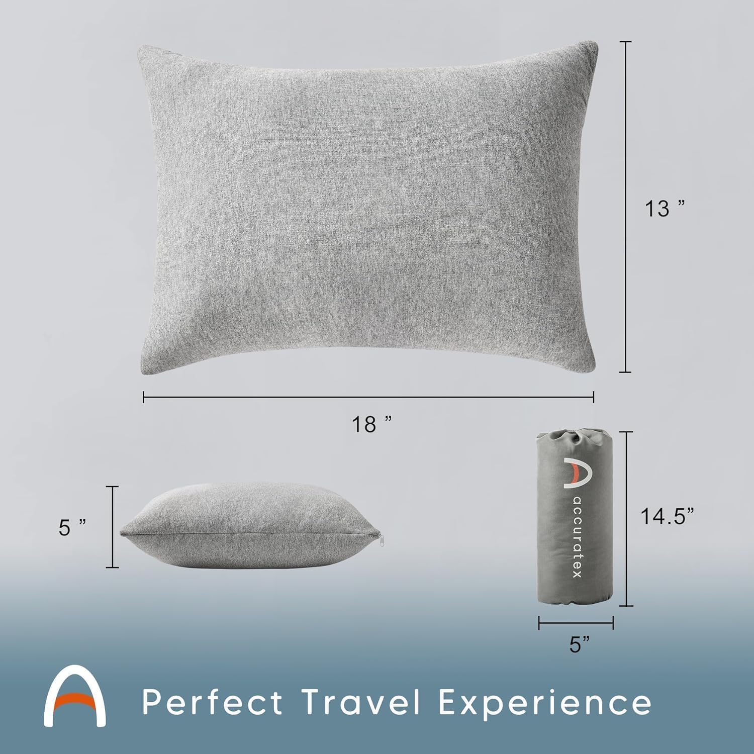 ACCURATEX Camping Pillow 100 Cotton Breathable CoverShredded Memory Foam Compressible Travel PillowCampingTravel Accessories Small Backpacking Pillow Camping Essentials for SleepingCarAirplane.jpg