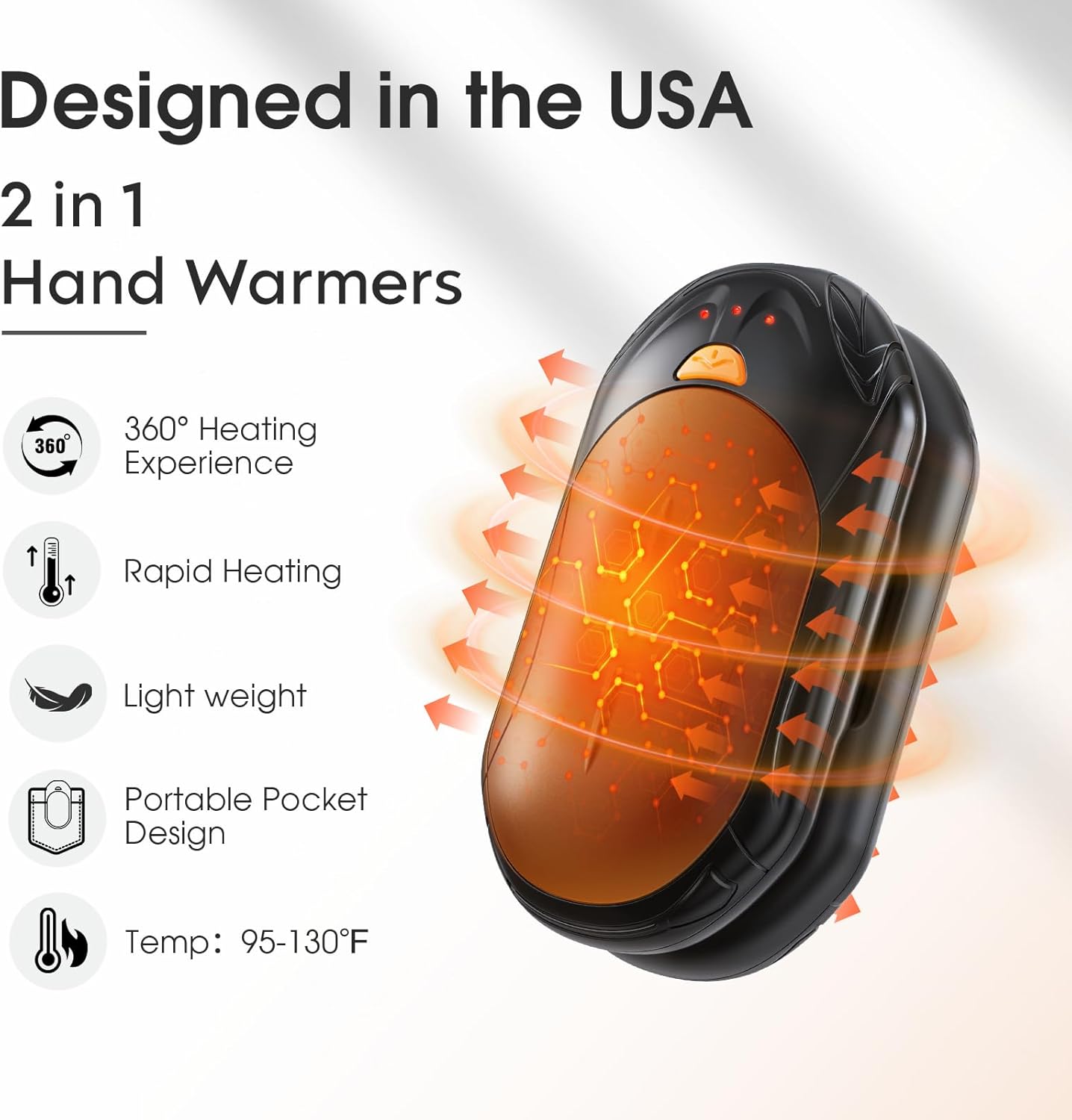 AI Hand Warmers Rechargeable 2 Pack AI Smart Chips Electric Hand Warmers 20Hrs Long Safe Heat Portable Pocket Heater Gifts for Christmas Outdoor Hunting Golf Camping Accessories.jpg