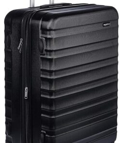 Amazon Basics 30" Hardside Large Checked Luggage, Hardshell Suitcase With Wheels, Expandable For Up to 15% More Space, With Scratch-Resistant Surface, Four Multi-directional Wheels, Black