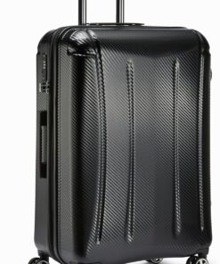 Amazon Basics 30-Inch Hardside Checked Luggage With TSA Lock, Hardshell Suitcase With Wheels, Expandable For Up to 12.5% More Space, With Scratch-Resistant Surface, 8 Multi-directional Wheels, Black