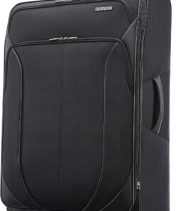 American Tourister 4 KIX 2.0 Expandable Softside Luggage with Spinner Wheels, 28 SPINNER, BLACK
