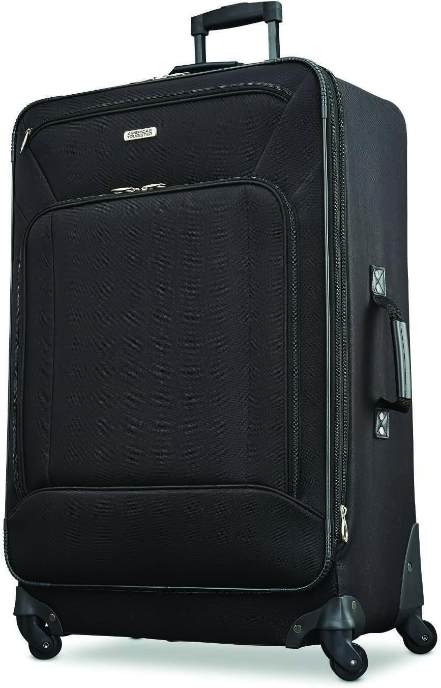 American Tourister Fieldbrook XLT Softside Upright Luggage Black 4 Piece Set BBDF2125.jpg