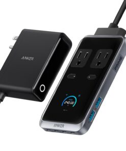 Anker Prime Charging Station, 240W 8-in-1 USB C Power Strip, 5 ft Detachable Extension Cord, 2 AC, 4 USB C, 2 USB A, for iPhone 15/14, Desktop Accessory for MacBook, Home, Office (Not for Travel)