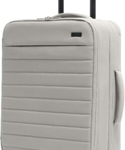 Away Softside Bigger Carry-On Suitcase, 23 Inch Lightweight, Expandable High-Strength Nylon Luggage With Spinner Wheels, Meets Requirements for Most Major Airlines, Cloud Gray