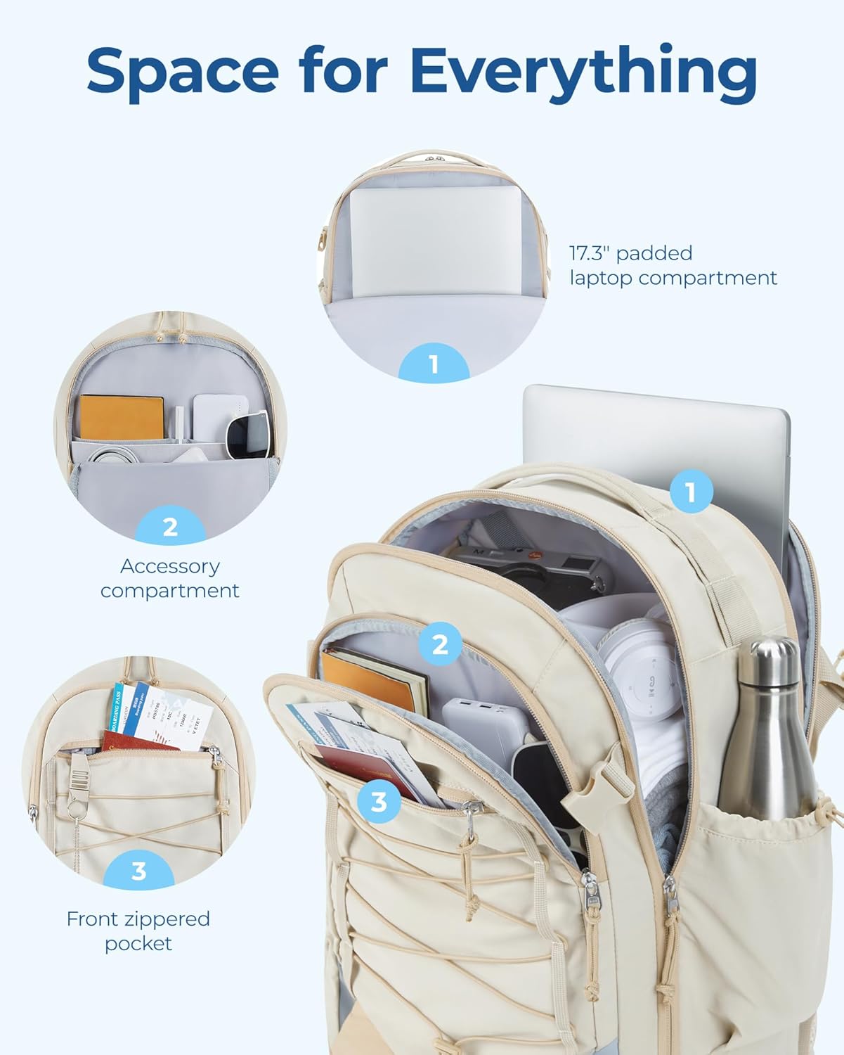 BAGSMART Carry On Travel Backpack 17 Inch Large Travel backpack Carry On Flight Approved Anti theft Personal Item Backpack Travel Bag With Shoe Bag 30L Water Resistant Casual Daypack Beige.jpg