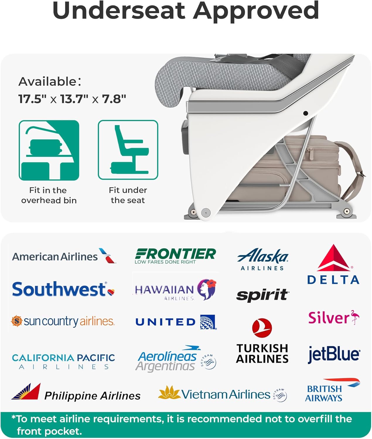 BAGSMART Small Underseat Carry on Luggage with Wheels 16 inch Small Under Seat Luggage Lightweight Travel Luggage Travel Suitcase for Women Personal Item Bag Brown.jpg