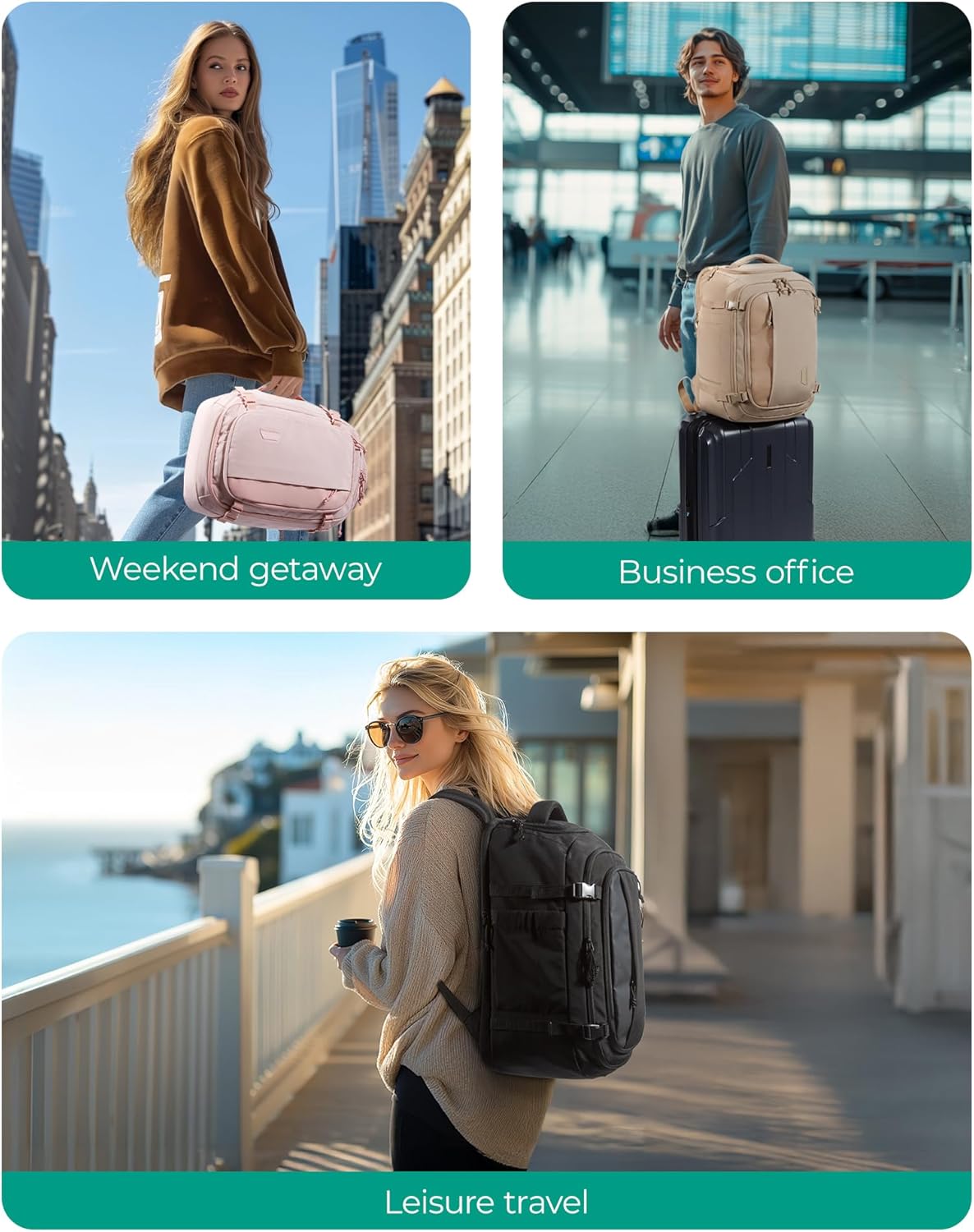 BAGSMART Travel Backpack Carry on Flight Approved 28L Lightweight Backpack Fits 17.3 Inch Laptop for Men Women Water Resistant Personal Item Travel Bag with USB Charging Port Black.jpg