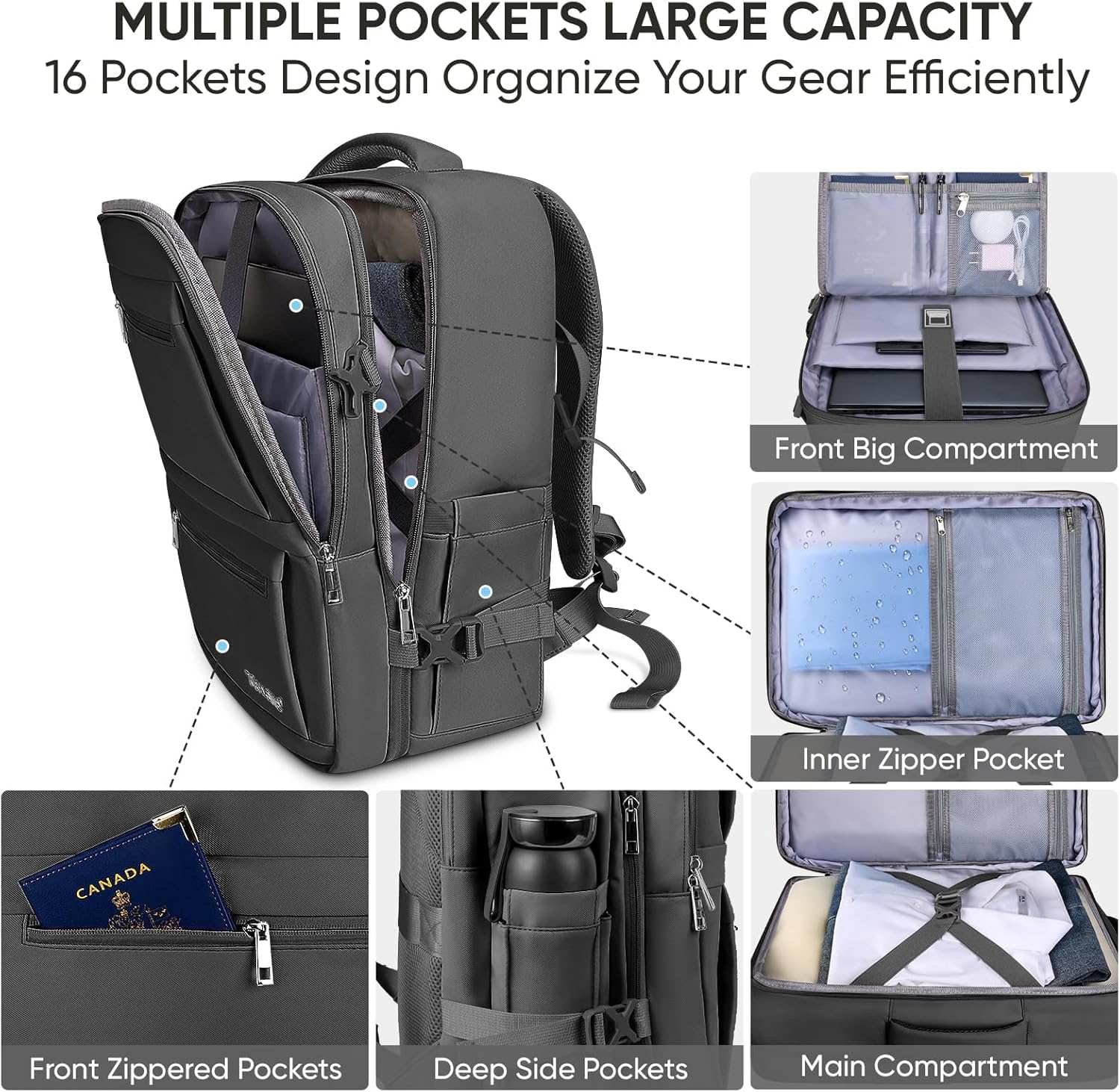 BALEINE Travel Backpack for Women Men Large Sturdy Carry On Laptop Backpack Gifts for Business Casual Weekender Hiking Large Black.jpg