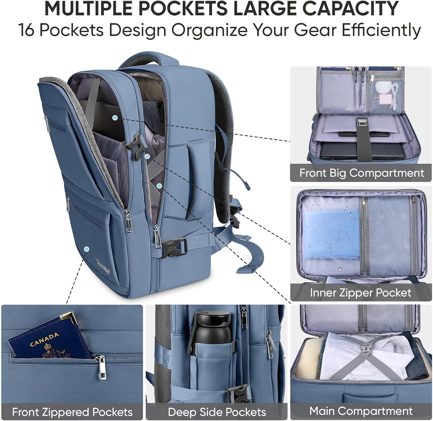 BALEINE Travel Backpack for Women Men Large Sturdy Carry On Laptop Backpack Gifts for Business Casual Weekender Hiking Large Dusty Blue.jpg