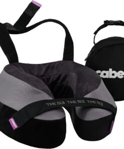 Cabeau Travel Neck Pillows for Airplanes – The Neck’s Evolution, TNE S3 – Supportive Memory Foam Design for Long Haul Flights – Attachable Seat Straps and 360° Support (Berlin Grey)