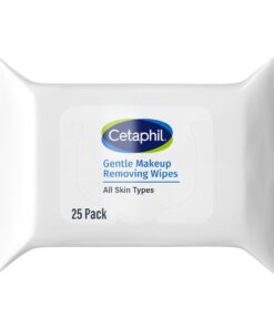 Cetaphil Gentle Makeup Removing Face Wipes, Daily Cleansing Facial Towelettes Gently Remove Makeup, Fragrance and Alcohol Free, 25 Count