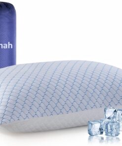 Gehannah Travel Pillow - Large 1 Pack Compressible Camping Pillow for Sleeping - Shredded Memory Foam with 1 Storage Bags - Supportive for Adults, Kids, Outdoor, Backpacking, Hiking Gear