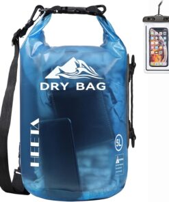 HEETA Dry Bag Waterproof for Women Men, 5L/10L/20L/30L/40L Roll Top Lightweight Dry Storage Bag Backpack with Phone Case for Travel Swimming Boating Kayaking Paddle Board Camping Beach Accessories