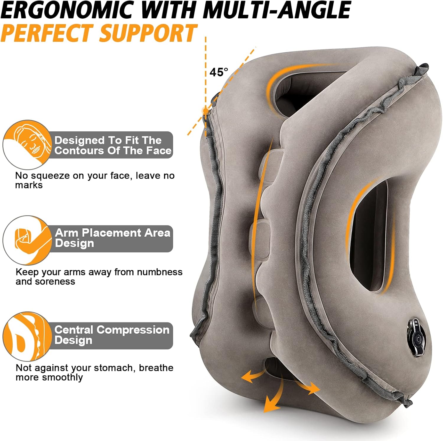 Inflatable Travel PillowMultifunction Travel Neck Pillow for Airplane to Avoid Neck and Shoulder PainSupport HeadNeckUsed for Sleeping Rest Airplane and Home Usewith Eye Mask EarplugsGray.jpg