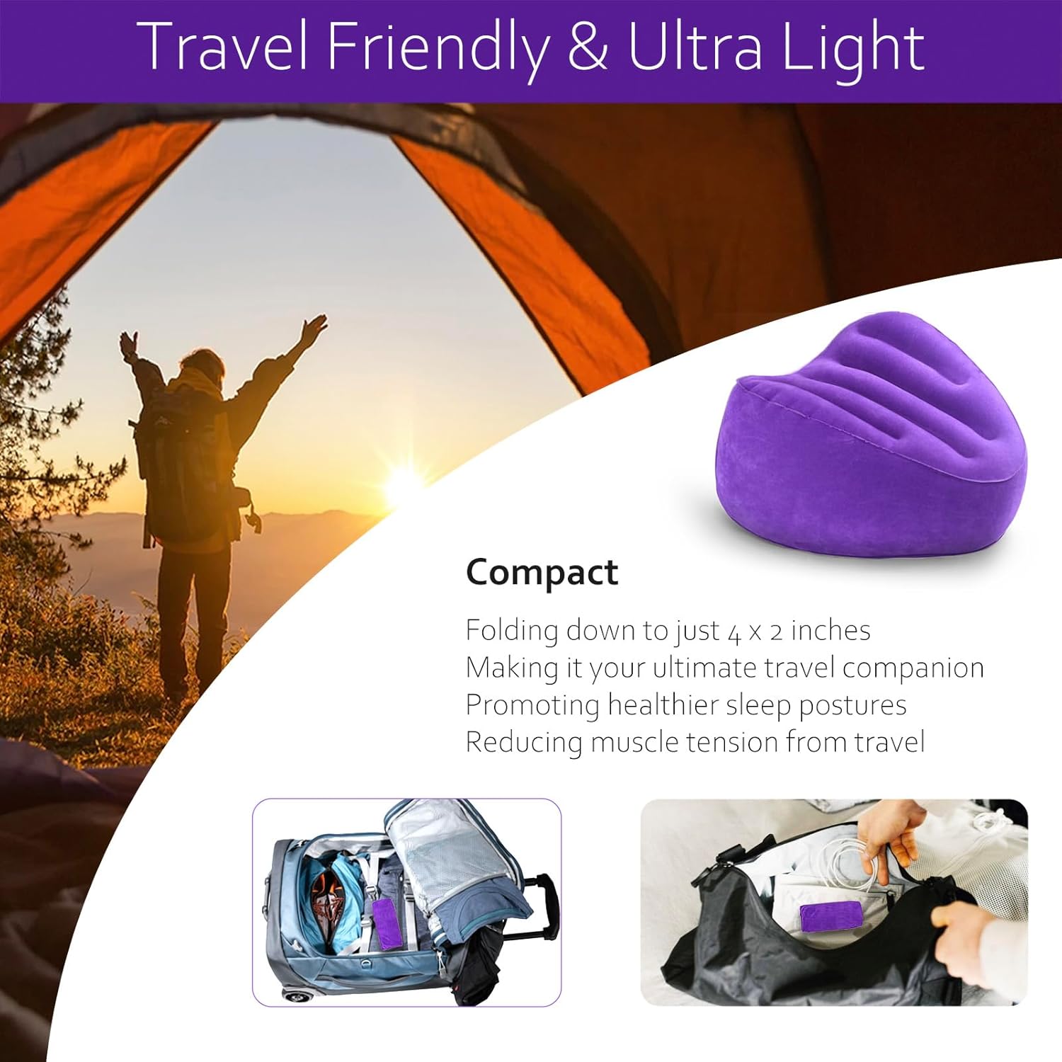 Knee Pillow for Side Sleepers Leg Pillow for Side Sleeping Velvet Soft Fabric Inflatable Travel Pillow for Thigh Sleep Support Side Sleeper Pillow Between Legs for Hip Sciatica Back Pain Relief.jpg