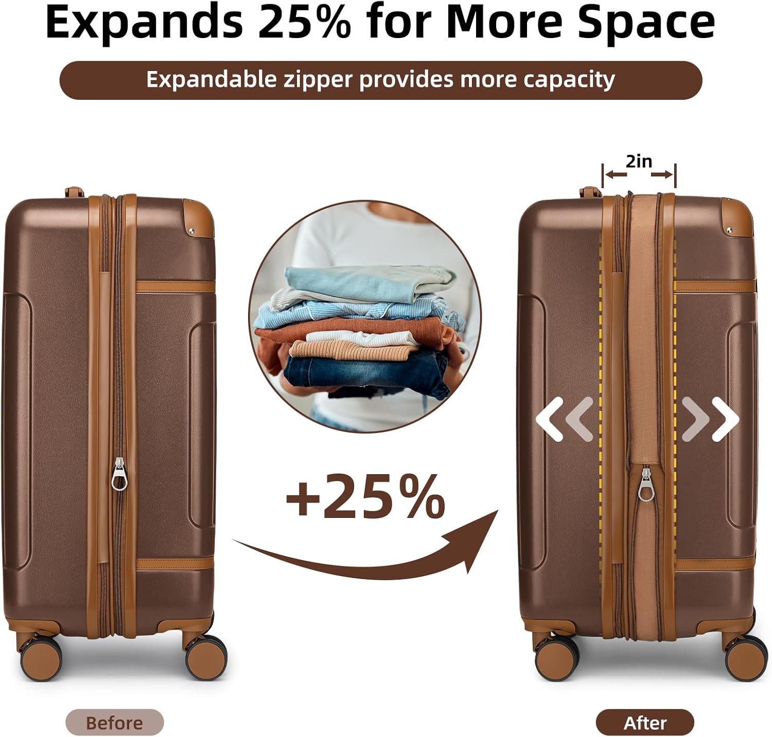 LARVENDER Luggage Sets 3 Piece Expandable Carry on Luggage 22x14x9 Airline Approved Hardshell Suitcase with Wheels TSA Lock Lightweight Suitcase Set for Women with Travel Backpack Maple.jpg