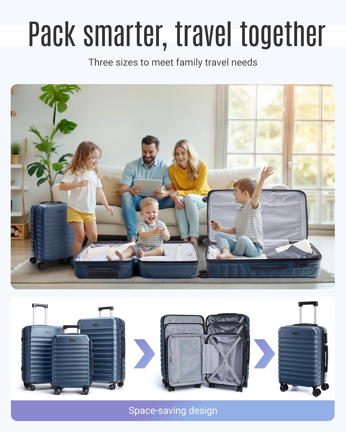 LIGHT FLIGHT Luggage Sets 3 Piece Durable Suitcase Set with Spinner Wheels 3 Pcs Hard Shell Lightweight Luggage with TSA Lock Large Checked Travel Suitcases 202428 Inch Royal Blue.jpg