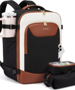 LOVEVOOK 40L Travel Backpack for Women Men, Large Carry on Backpack for Airplanes TSA Personal Item Travel Bag fits 15.6" Laptop, Waterproof Weekender Essentials Airline Approved with 2 Packing Cubes