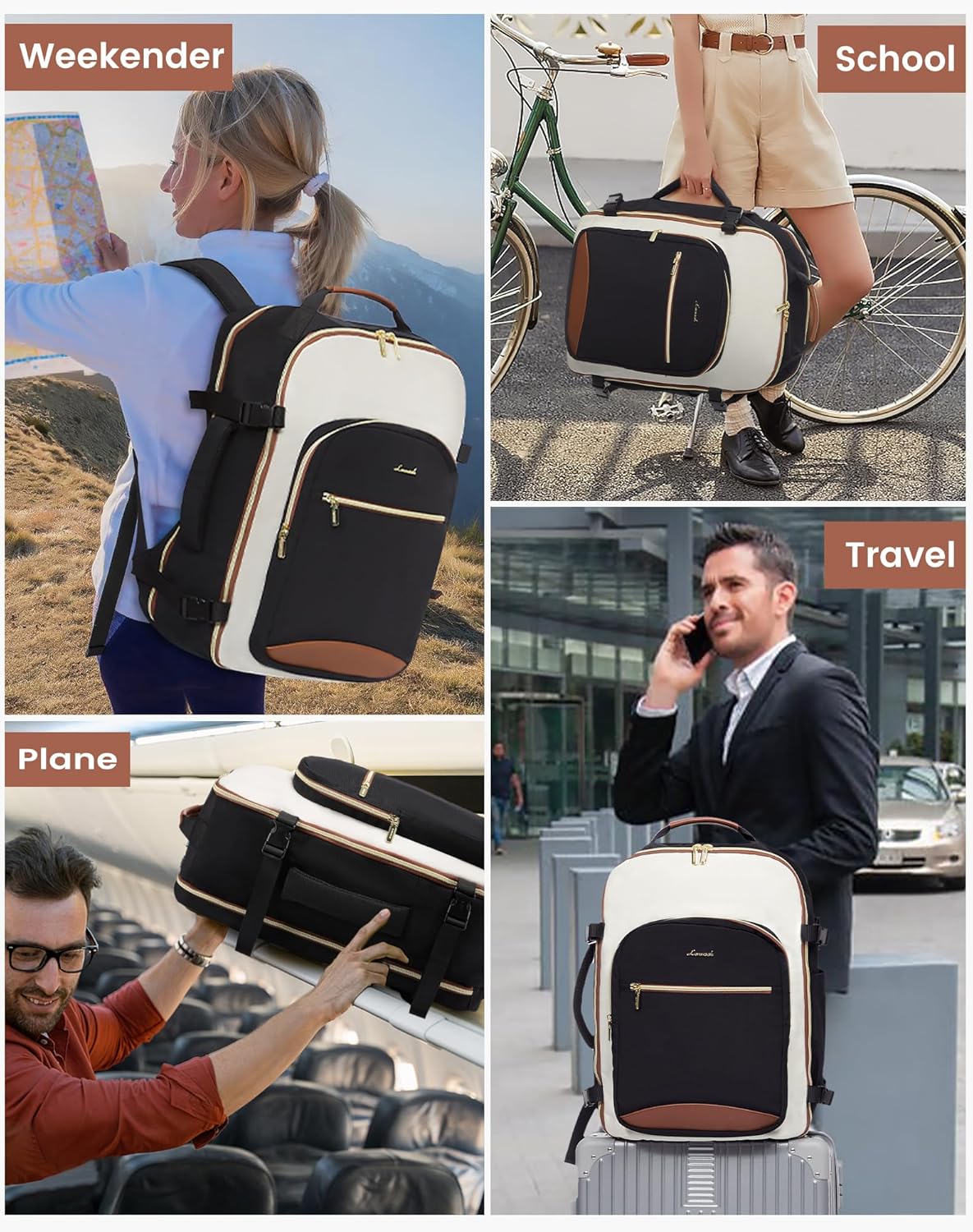 LOVEVOOK Large Travel Backpack for Women Men 40L Carry on Backpack for Airplanes TSA Personal Item Travel Bag fits 17 Laptop Waterproof Travel Essentials Airline Approved with 3 Packing Cubes.jpg